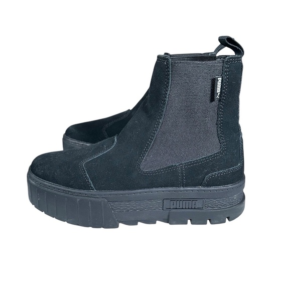 PUMA Mayze Chunky Lug Sole Chelsea Suede Boots - Picture 6 of 11
